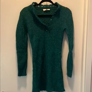 Sezane Green Sweater Dress/Tunic